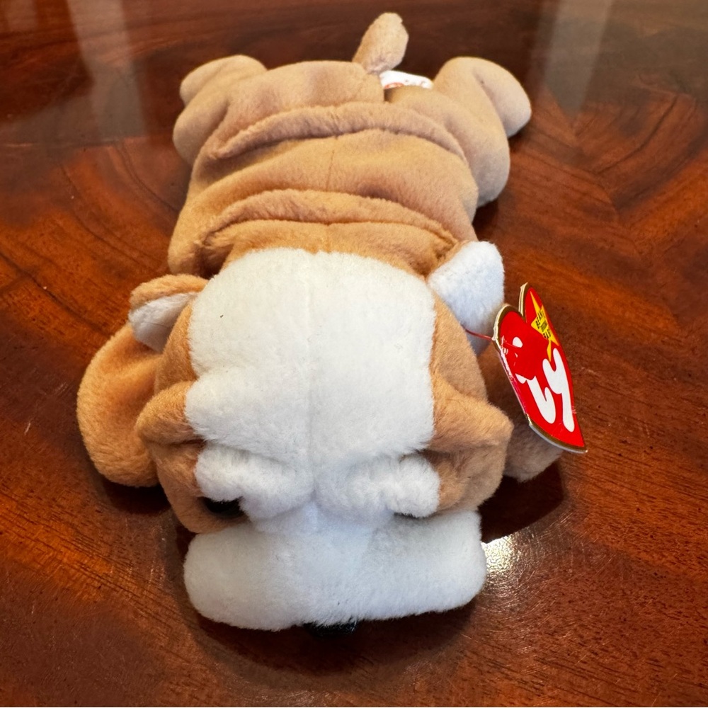 Ty Beanie Baby Wrinkles Bulldog 1996 Retired PVC Pellets 5th Gen Tags